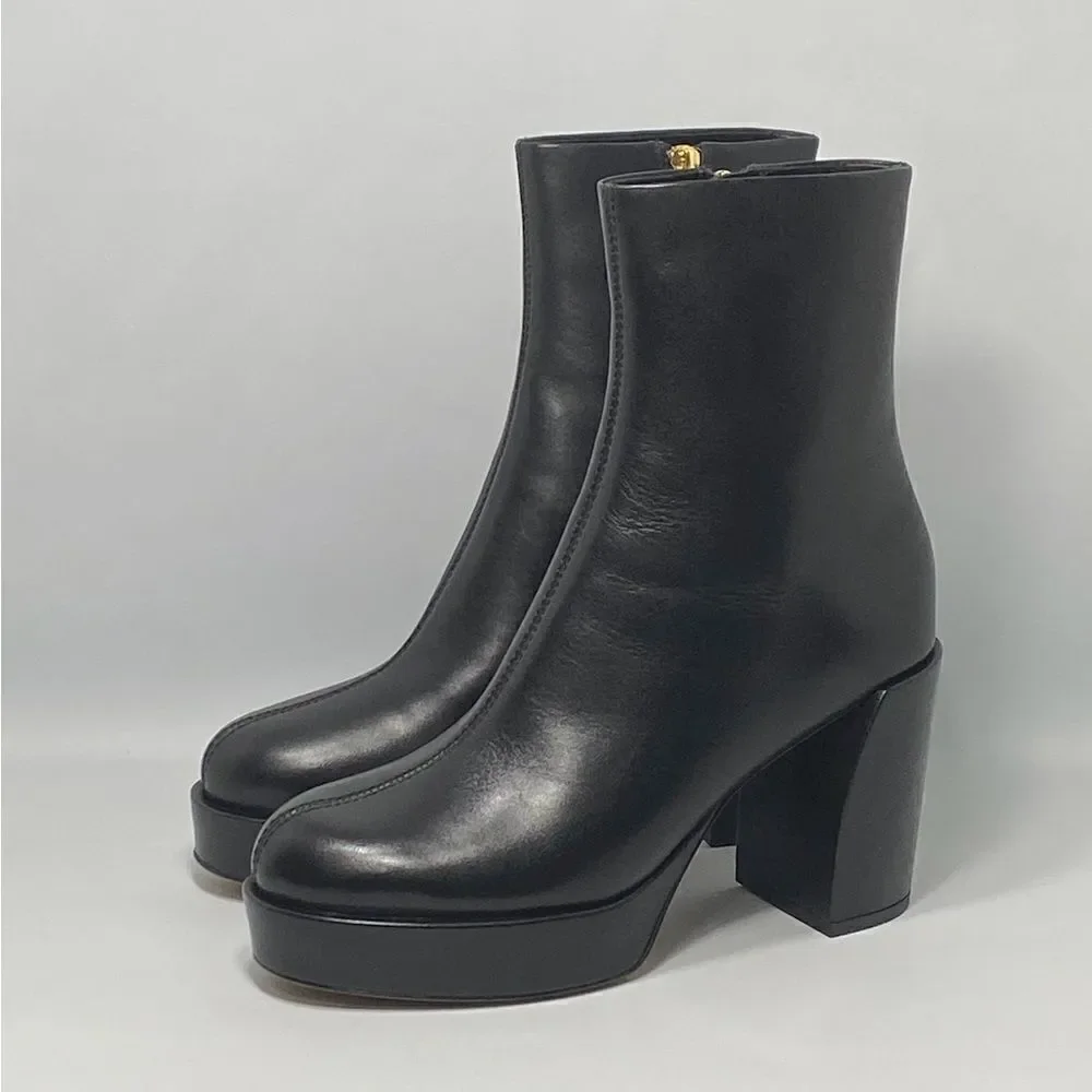 3.1 Phillip Lim Naomi Leather Platform Boots size 37.5